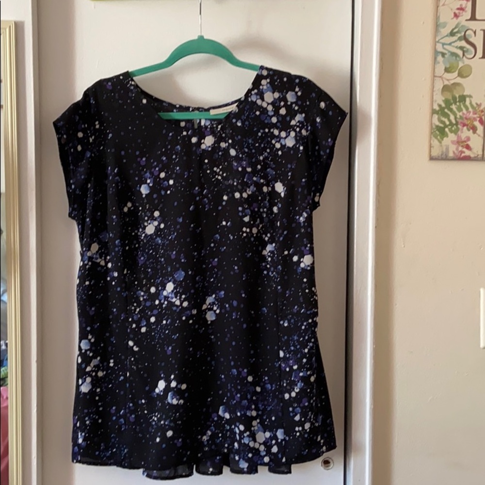 Sejour - Mixed Hexagon Print Blouse